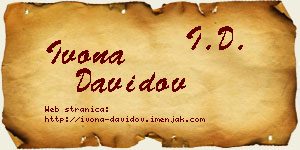 Ivona Davidov vizit kartica